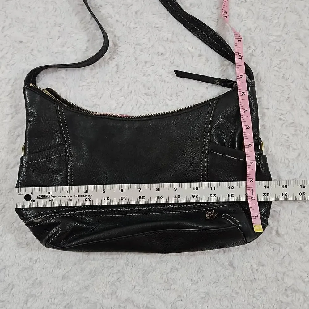 The Sak ‘Kendra’ Black Leather Soft Hobo Shoulder Bag Vegan Leather